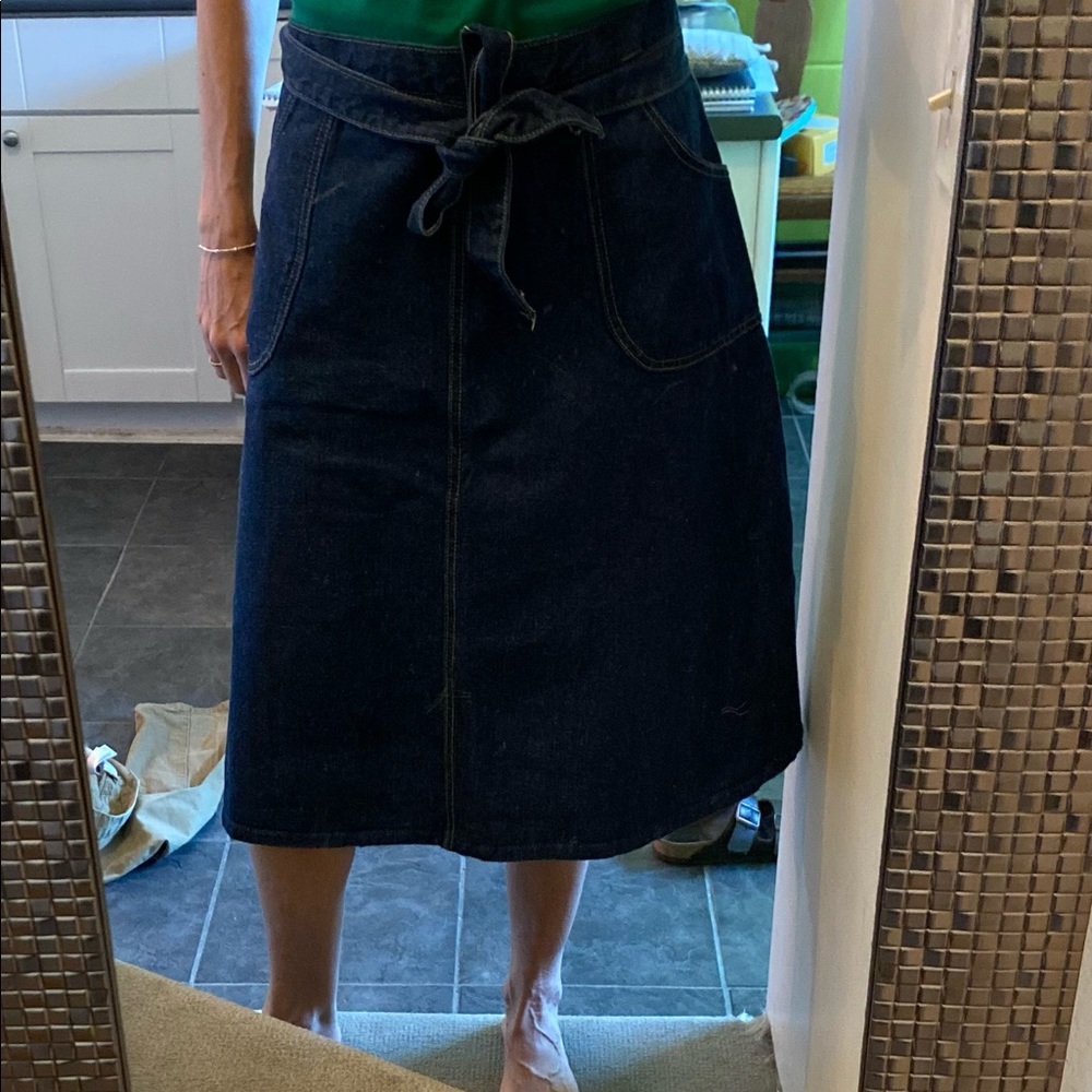 Wrap Around Denim Skirt